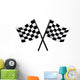 Checkered Vector Flags Wall Decal