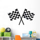Checkered Vector Flags Wall Decal