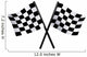 Checkered Vector Flags Wall Decal
