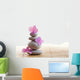 Zen Stones and Flowers Wall Decal