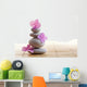 Zen Stones and Flowers Wall Decal