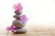 Zen Stones and Flowers Wall Decal