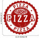 Pizza Sign Wall Decal