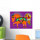 Ukrainian Tribal Ethnic Painting Wall Decal