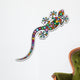 Gecko Lizard Floral Sticker-adesivo Wall Decal
