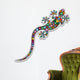Gecko Lizard Floral Sticker-adesivo Wall Decal