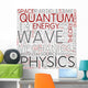 Quantum Mechanics Word Cloud Wall Decal