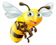 Cartoon Bee Wall Decal