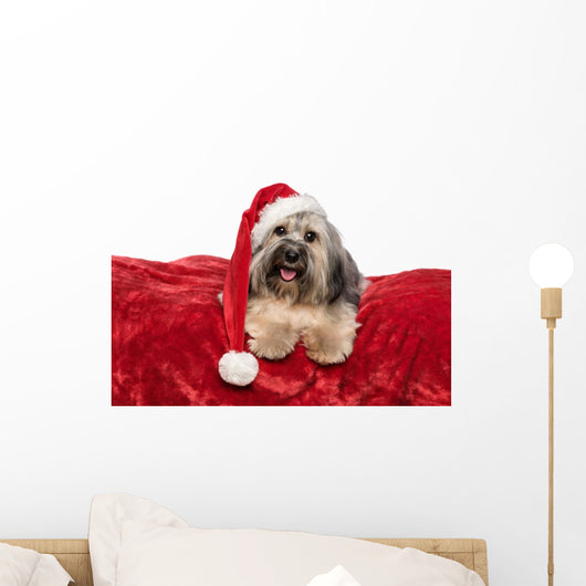 Funny Christmas Dog Wall Decal