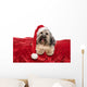 Funny Christmas Dog Wall Decal