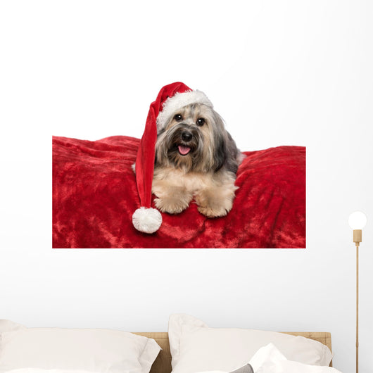 Funny Christmas Dog Wall Decal