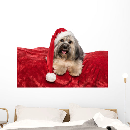 Funny Christmas Dog Wall Decal