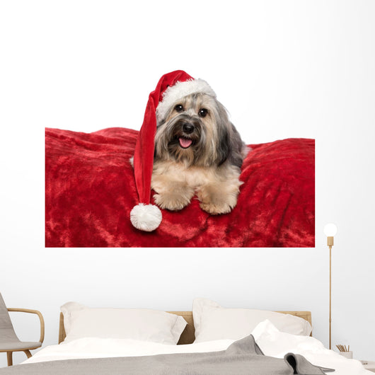 Funny Christmas Dog Wall Decal