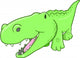 Cute Alligator Vector Illustration Wall Decal