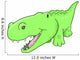 Cute Alligator Vector Illustration Wall Decal
