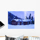 Mountain Hotel Covered Deep Wall Decal