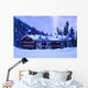 Mountain Hotel Covered Deep Wall Decal