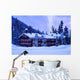 Mountain Hotel Covered Deep Wall Decal
