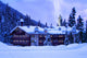 Mountain Hotel Covered Deep Wall Decal