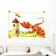 Red Dragon Wall Decal