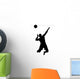 Black Volleyball Sports Silhouette Wall Decal