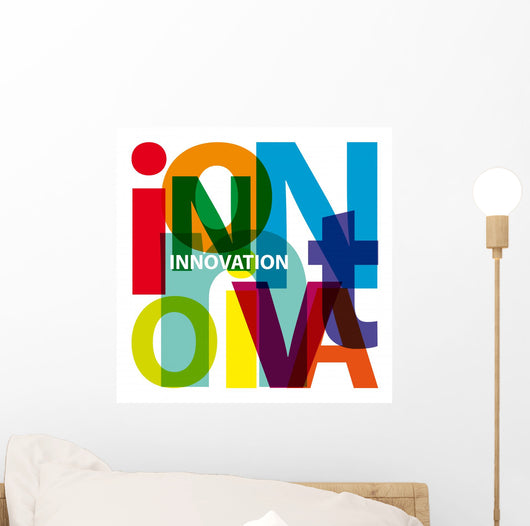 Vector Innovation Broken Text Wall Decal