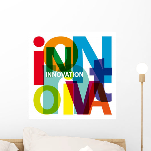 Vector Innovation Broken Text Wall Decal