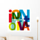 Vector Innovation Broken Text Wall Decal