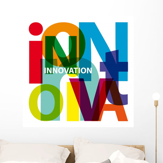 Vector Innovation Broken Text Wall Decal
