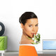 Woman with Health Skin Wall Decal