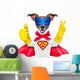 Super Hero Dog Wall Decal