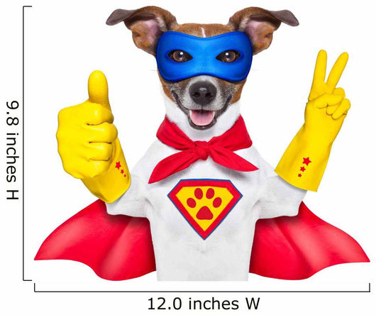 Super Hero Dog Wall Decal