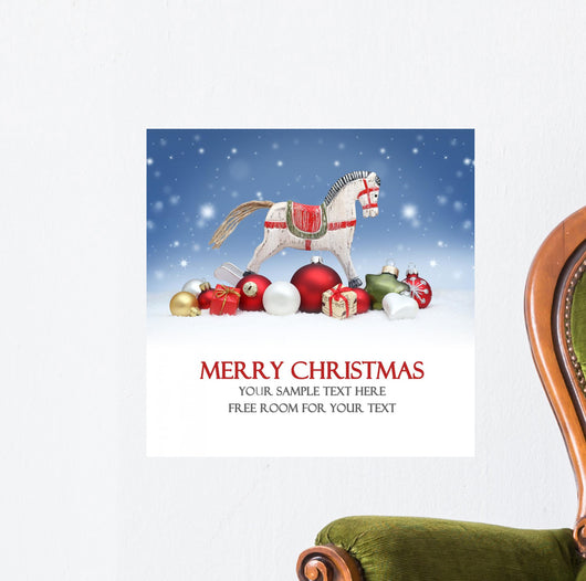 Weihnachtliches Auf Holz Wall Decal