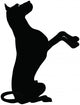 Stock Vector Dog Silhouette Wall Decal