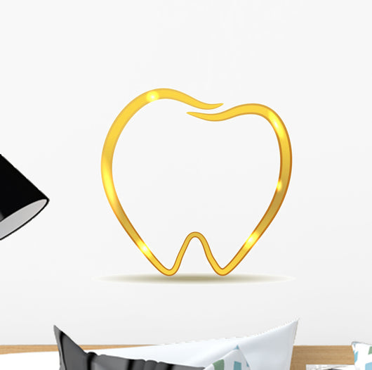 Golden Tooth Design Luxury Wall Decal
