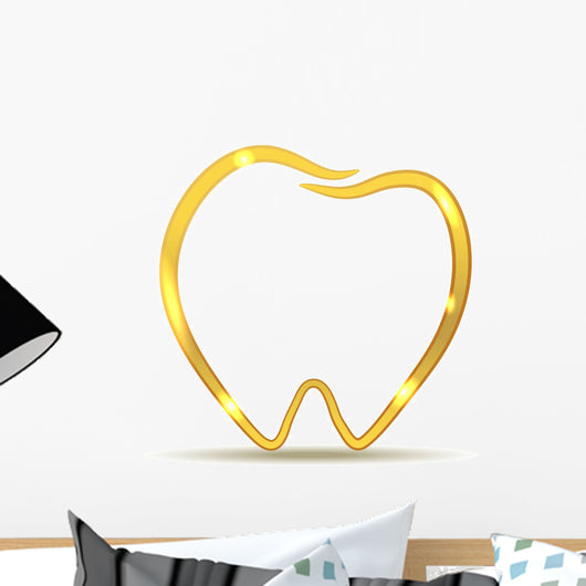 Golden Tooth Design Luxury Wall Decal