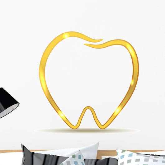 Golden Tooth Design Luxury Wall Decal