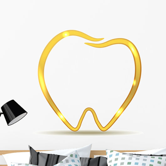 Golden Tooth Design Luxury Wall Decal