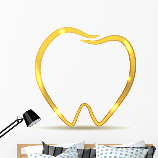 Golden Tooth Design Luxury Wall Decal