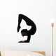 Woman Contortionist Exercising Gymnastic Wall Decal