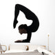 Woman Contortionist Exercising Gymnastic Wall Decal