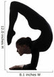 Woman Contortionist Exercising Gymnastic Wall Decal