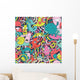 Funny Monsters Seamless Pattern Wall Decal