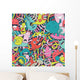 Funny Monsters Seamless Pattern Wall Decal