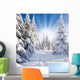 Sonniger Winterwald Wall Decal