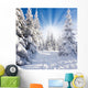 Sonniger Winterwald Wall Decal