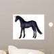 Black Unicorn Standing Wall Decal