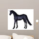 Black Unicorn Standing Wall Decal