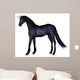 Black Unicorn Standing Wall Decal