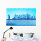 Dubai City Skyline Detailed Wall Decal